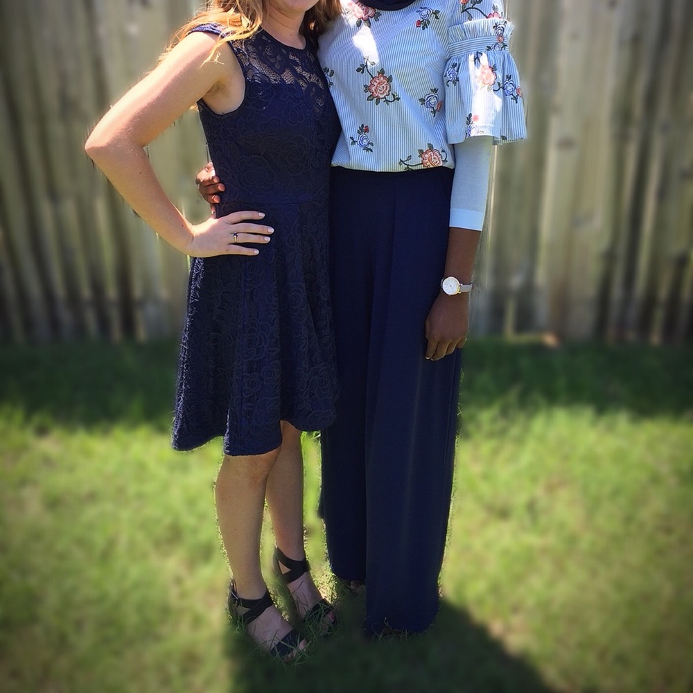 Navy Dillard’s dress